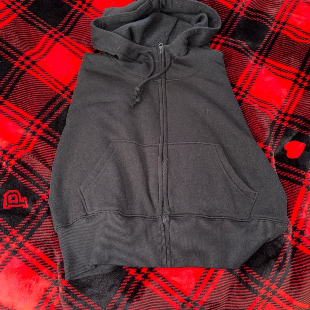 Wild fable cropped zip hoodie